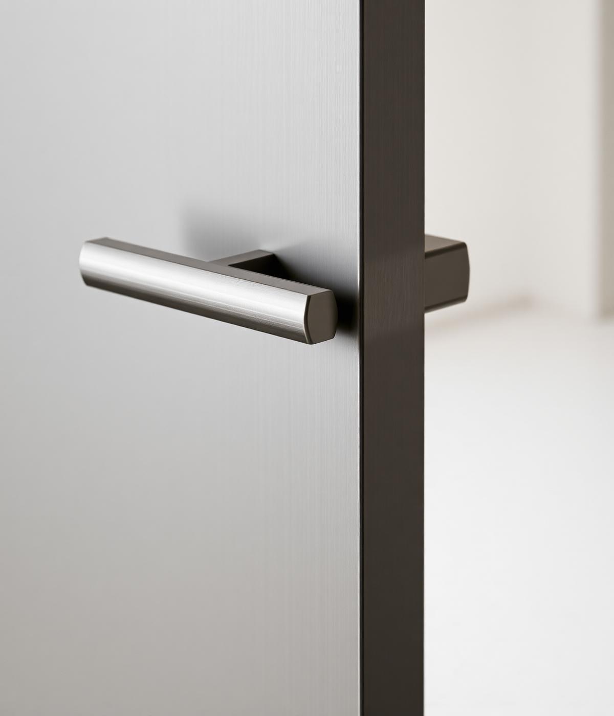 Détail poignée de porte contemporaine