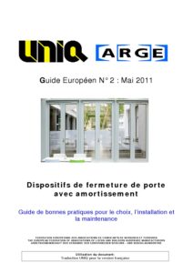 Guide ARGE n°2 Fermeture de porte avec amortissement